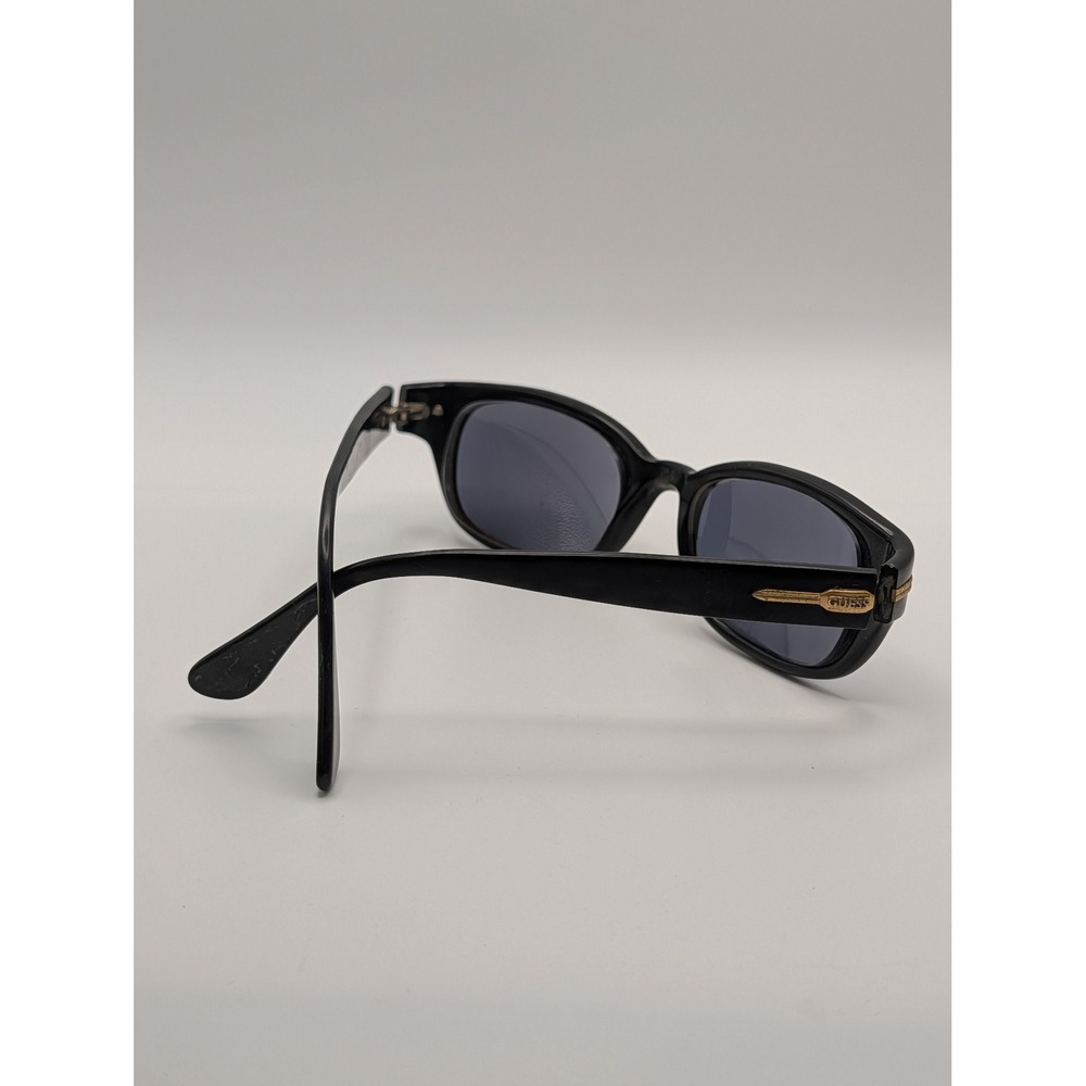 Guess GU750 Cabo Black Oval Sunglasses Frames Gold Tone Hardware 52-18-135
